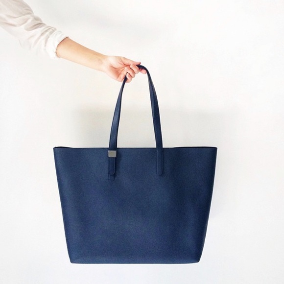 Everlane Handbags - EVERLANE Petra Market Tote in Navy Blue